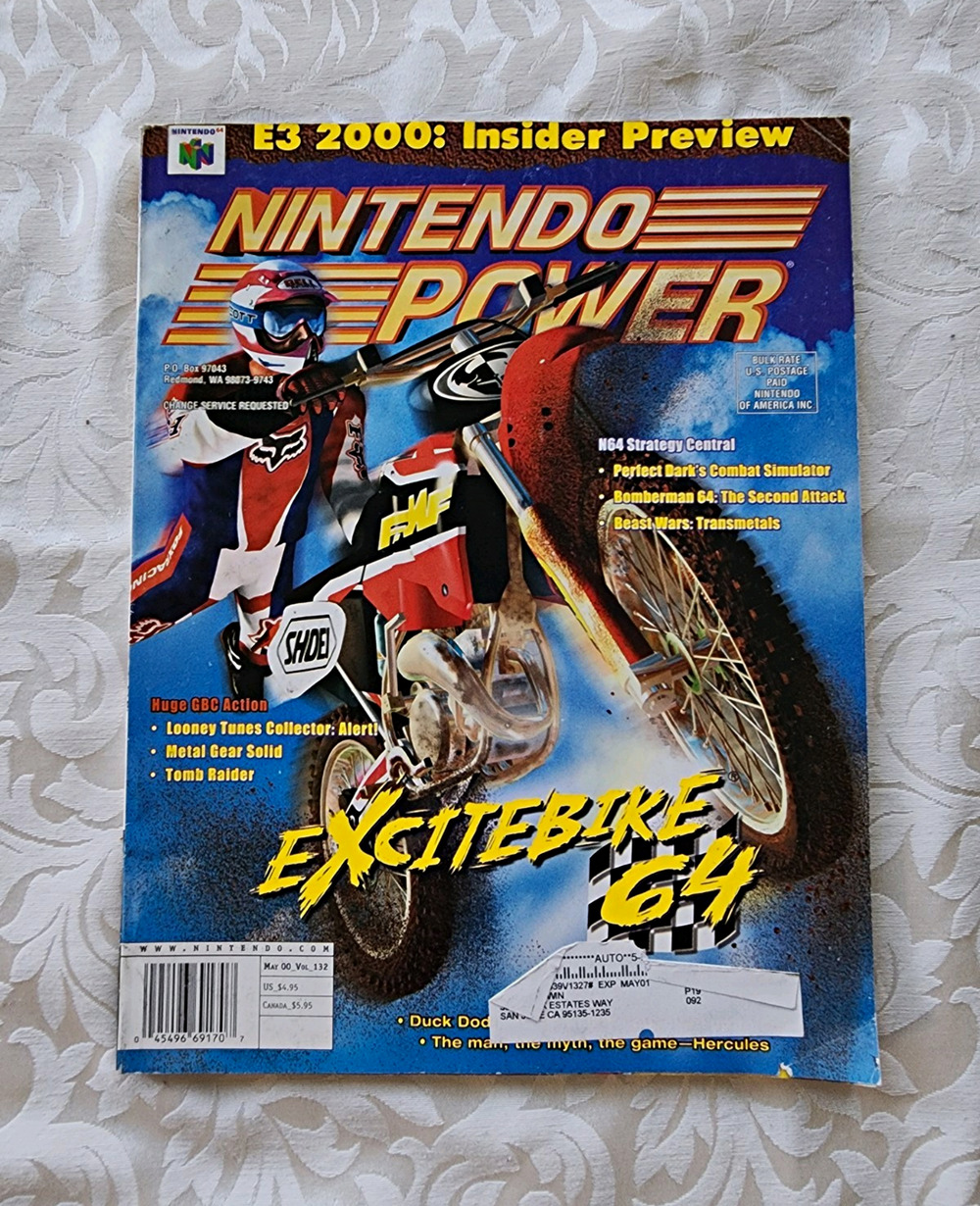 Nintendo Power May 2000 Issue 132 Excitebike 64 Cover Video Games